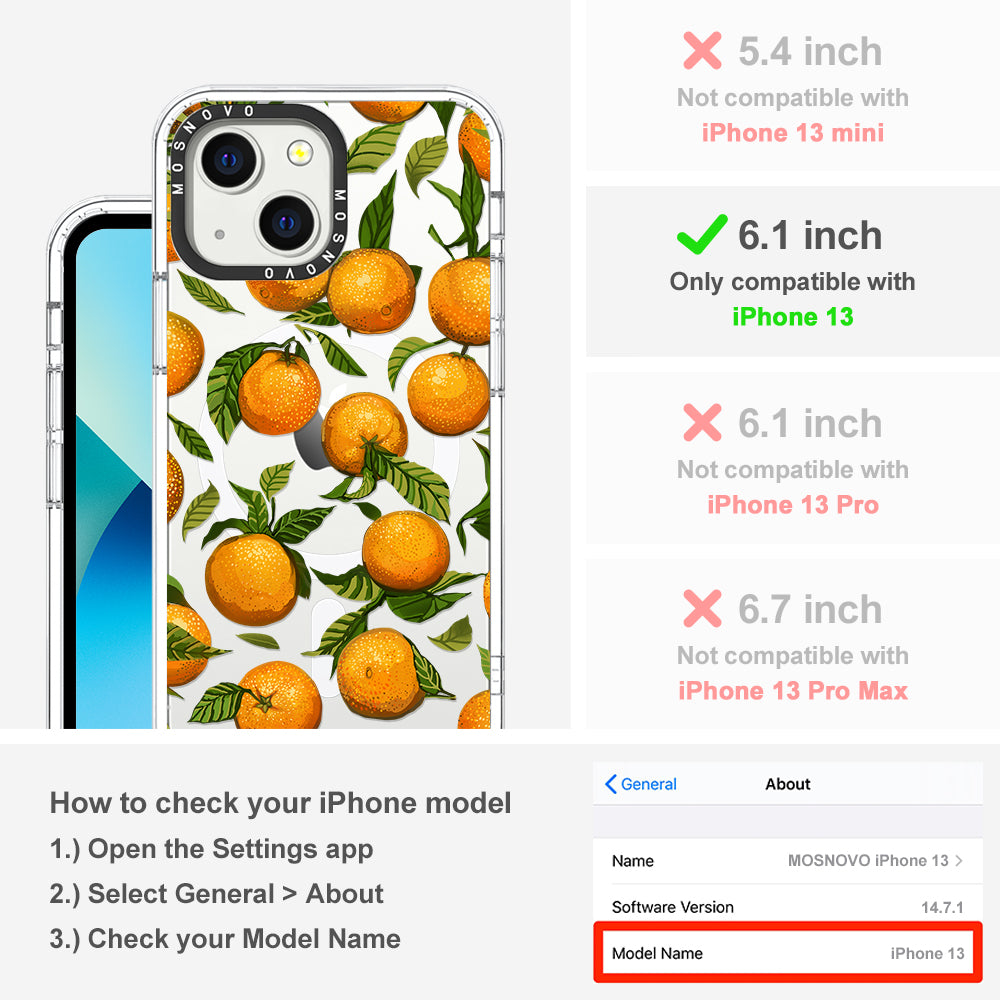 Tangerine Phone Case - iPhone 13 Case - MOSNOVO