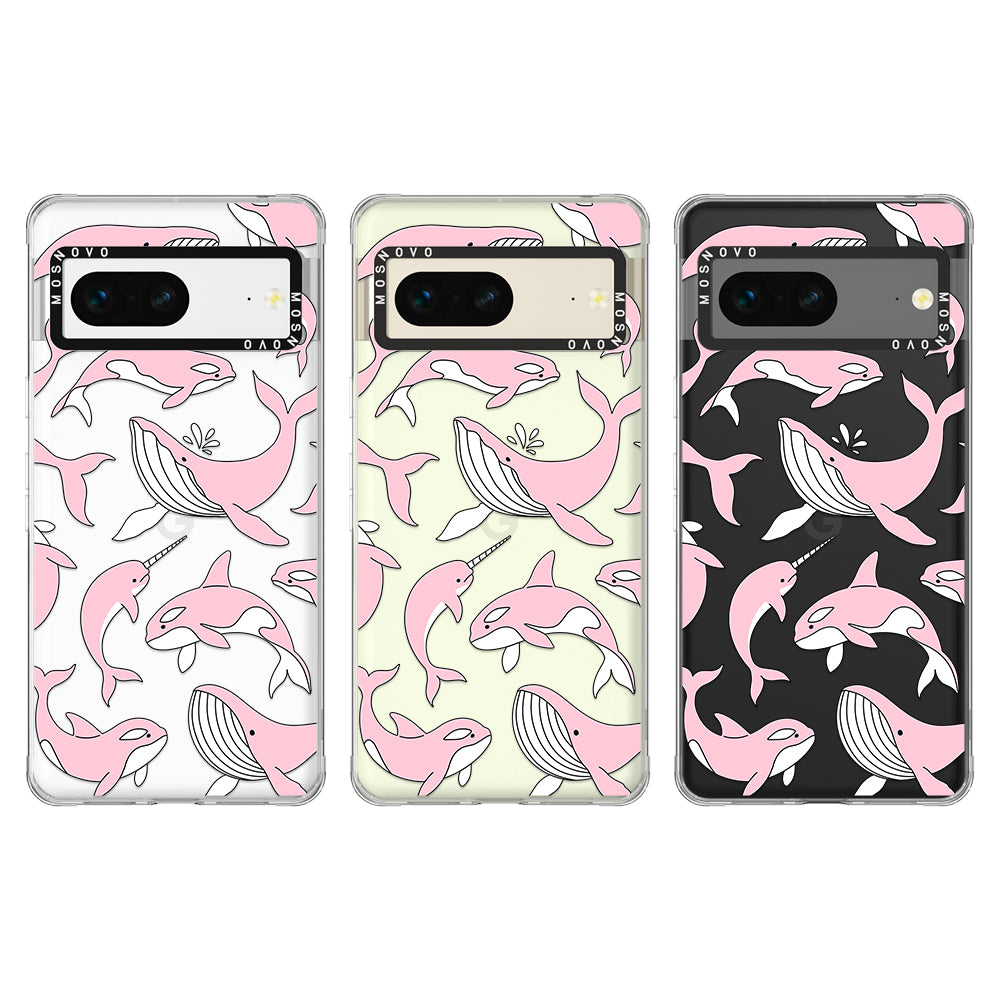 Pink Whales Phone Case - Google Pixel 7 Case