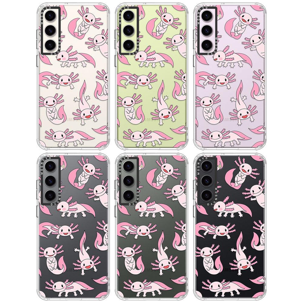 Pink Axolotl Phone Case - Samsung Galaxy S23 Plus Case