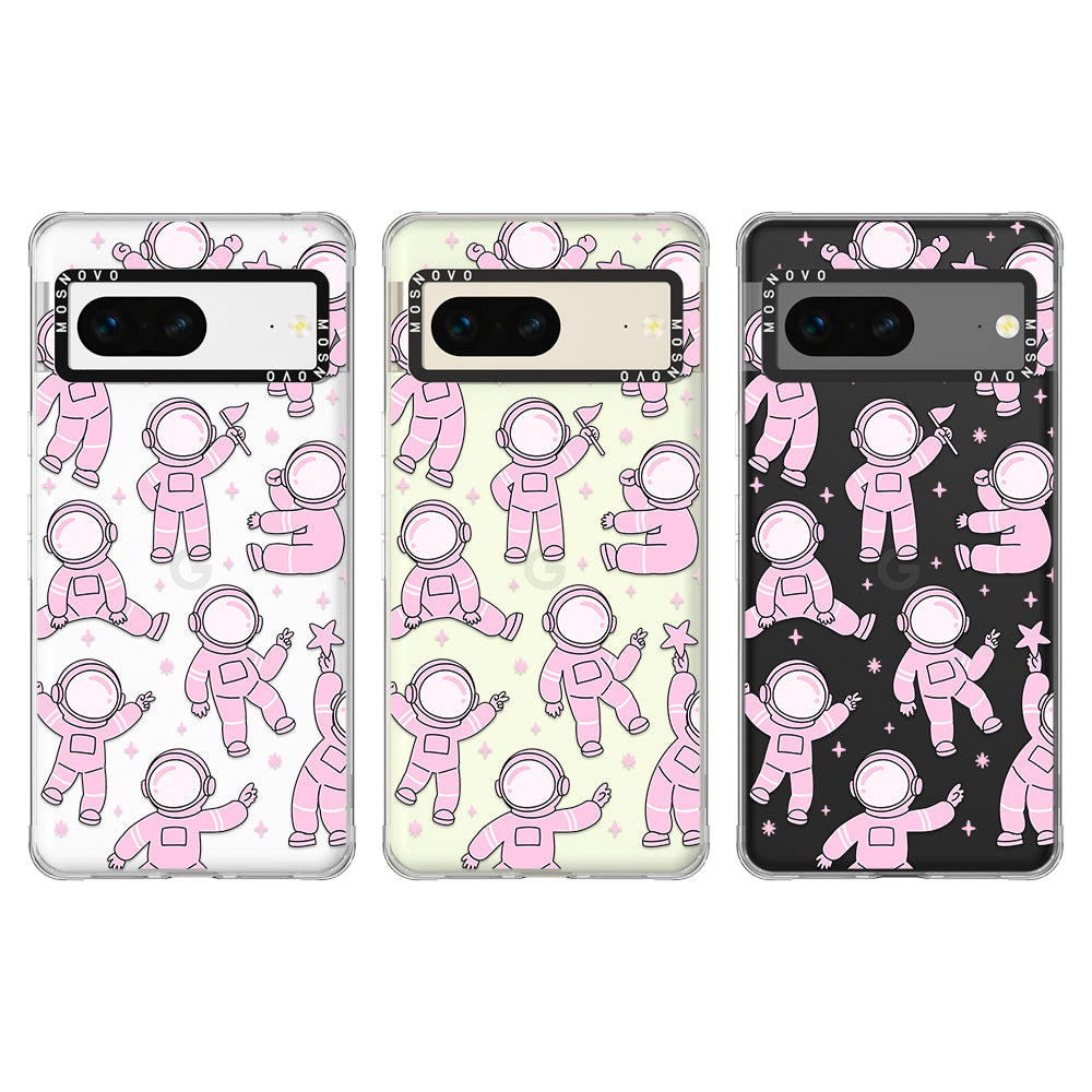 Pink Astronaut Phone Case - Google Pixel 7 Case