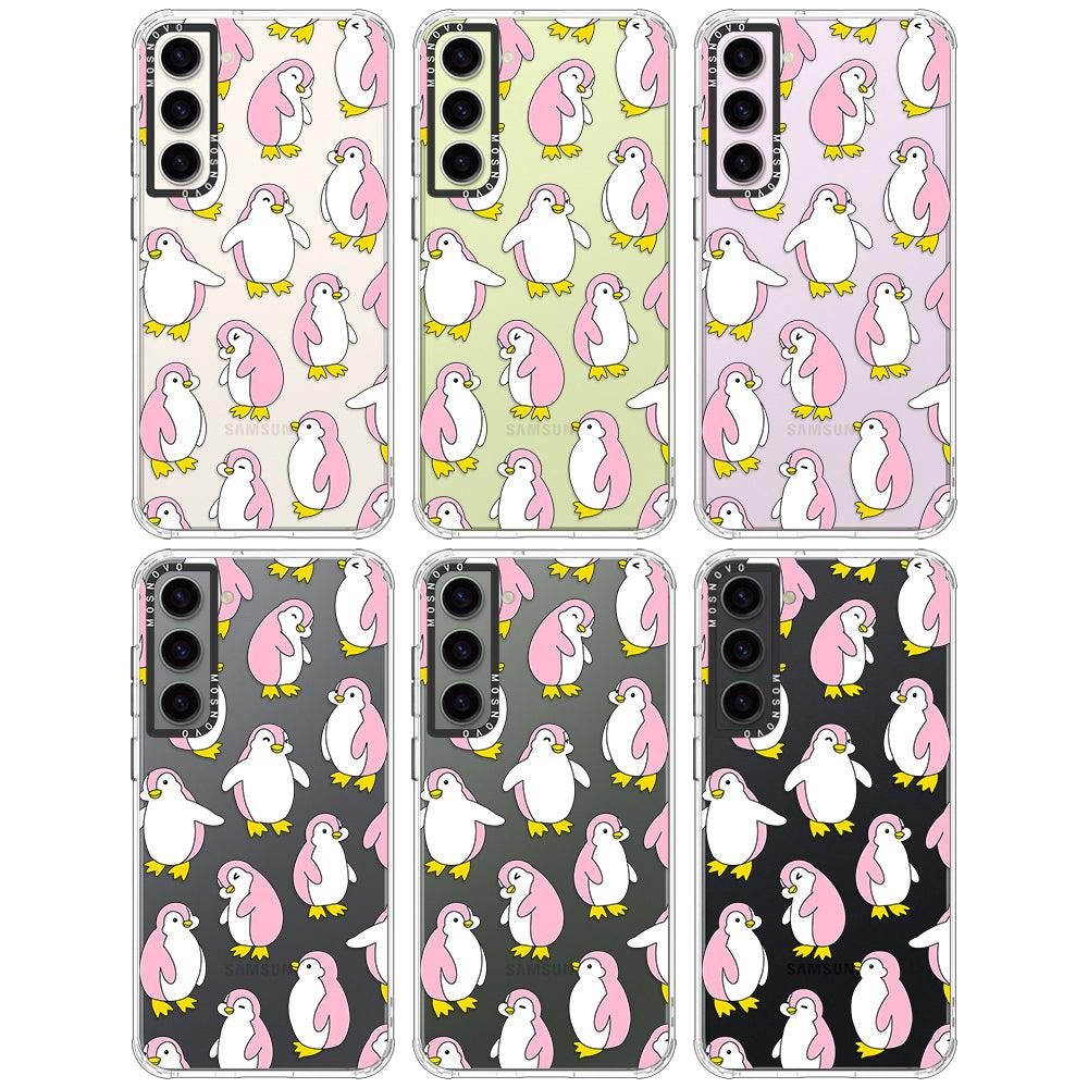 Pink Penguins Phone Case - Samsung Galaxy S23 Case