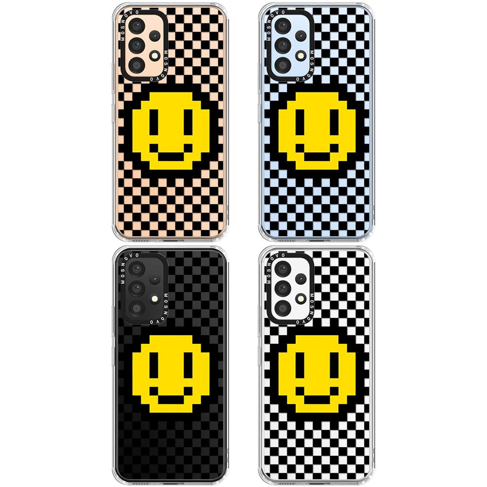 Smile Checkered Phone Case - Samsung Galaxy A53 Case