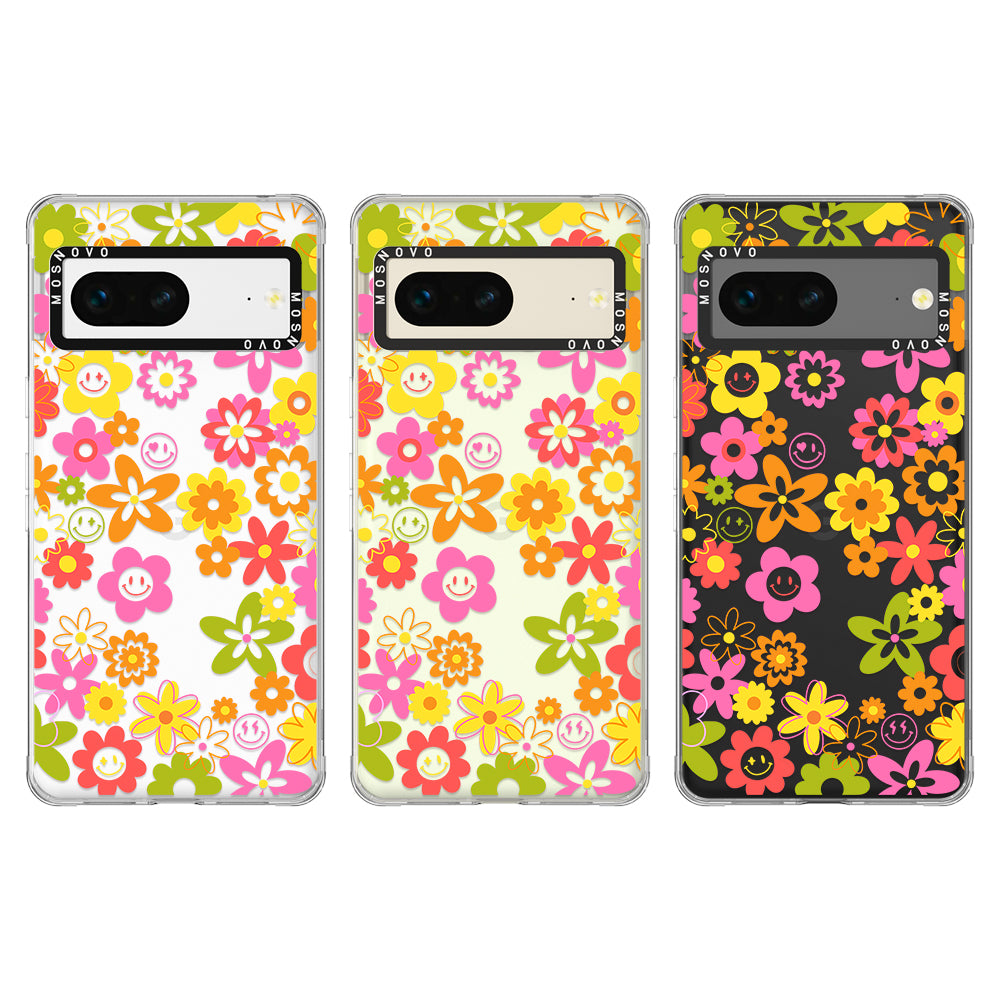 70's Groovy Floral Phone Case - Google Pixel 7 Case