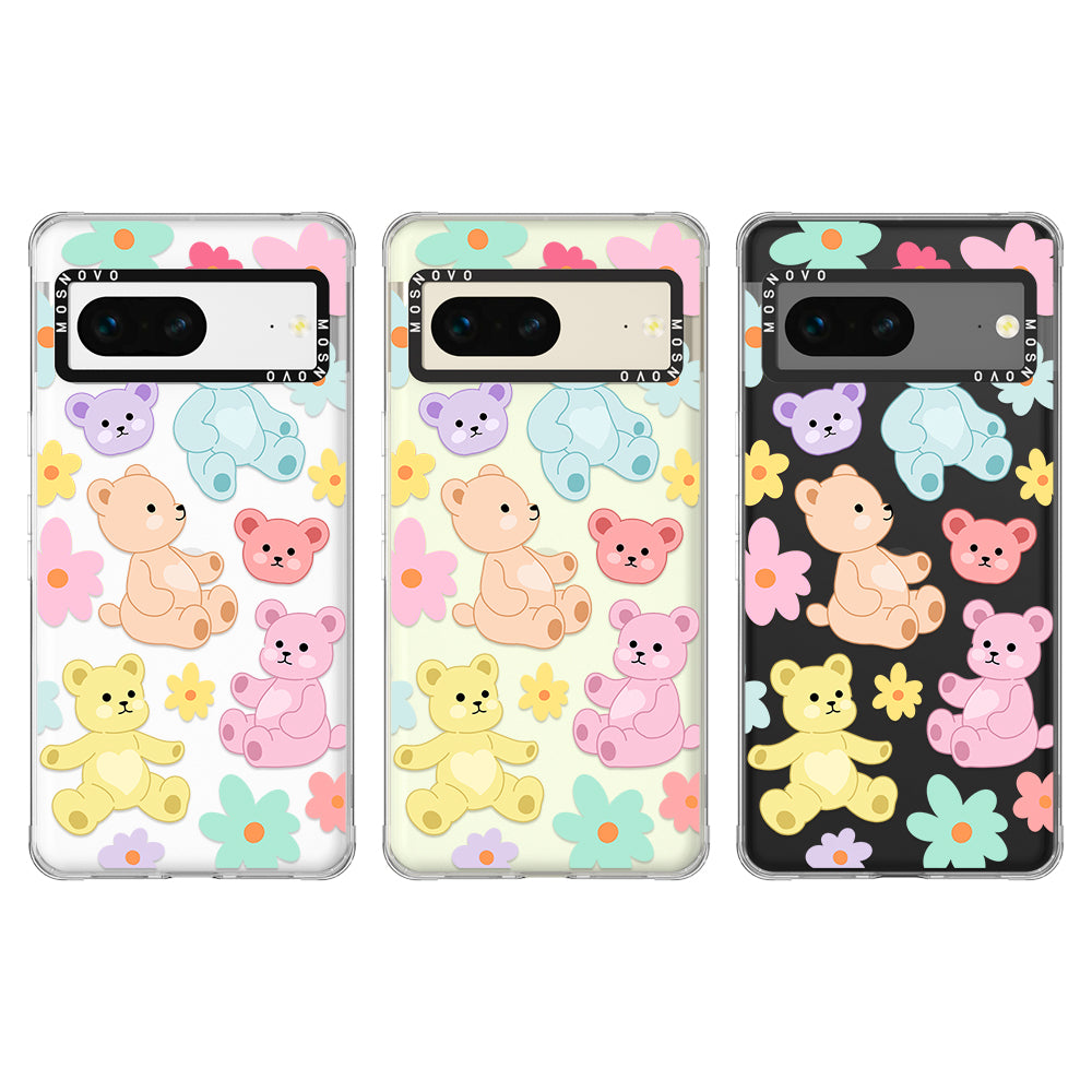 Cute Teddy Bear Phone Case - Google Pixel 7 Case