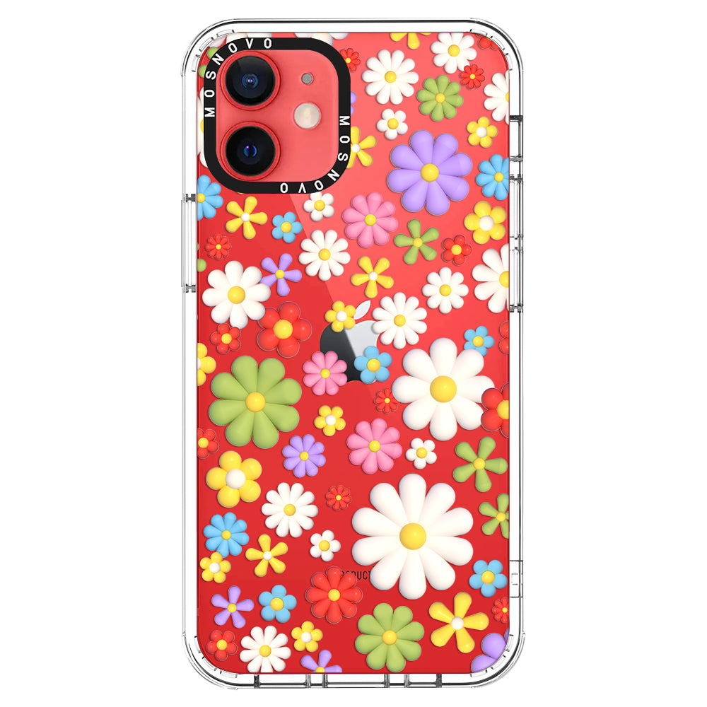 3D Flowers Phone Case - iPhone 12 Case - MOSNOVO