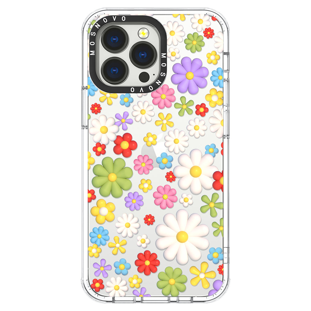 3D Flowers Phone Case - iPhone 13 Pro Case - MOSNOVO