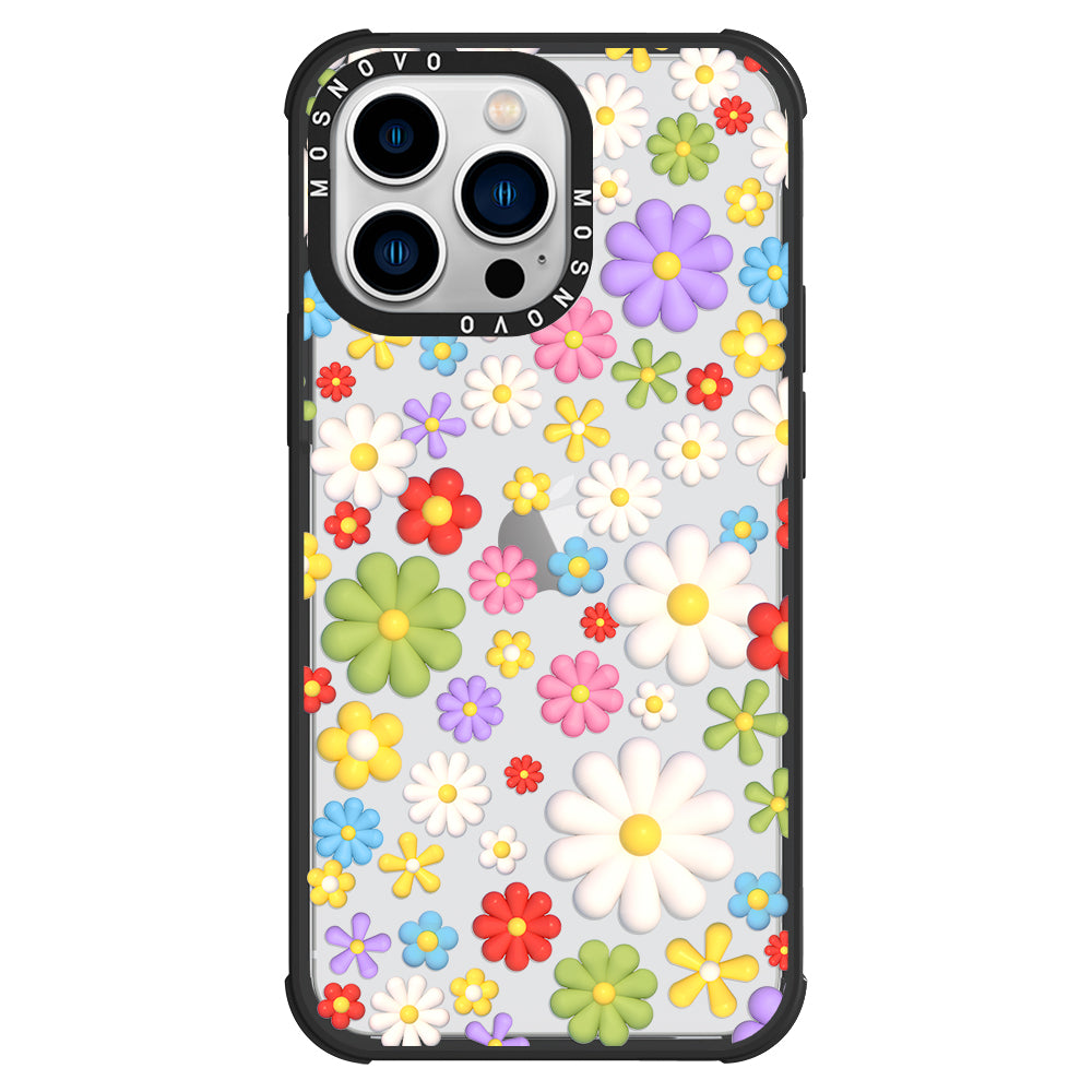 3D Flowers Phone Case - iPhone 13 Pro Case - MOSNOVO