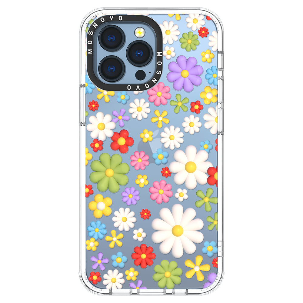 3D Flowers Phone Case - iPhone 13 Pro Case - MOSNOVO