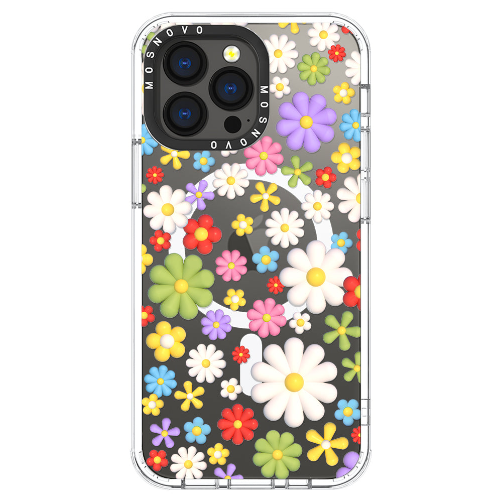 3D Flowers Phone Case - iPhone 13 Pro Case - MOSNOVO