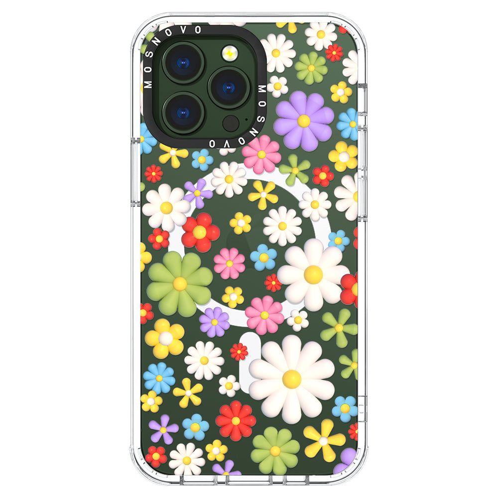 3D Flowers Phone Case - iPhone 13 Pro Case - MOSNOVO