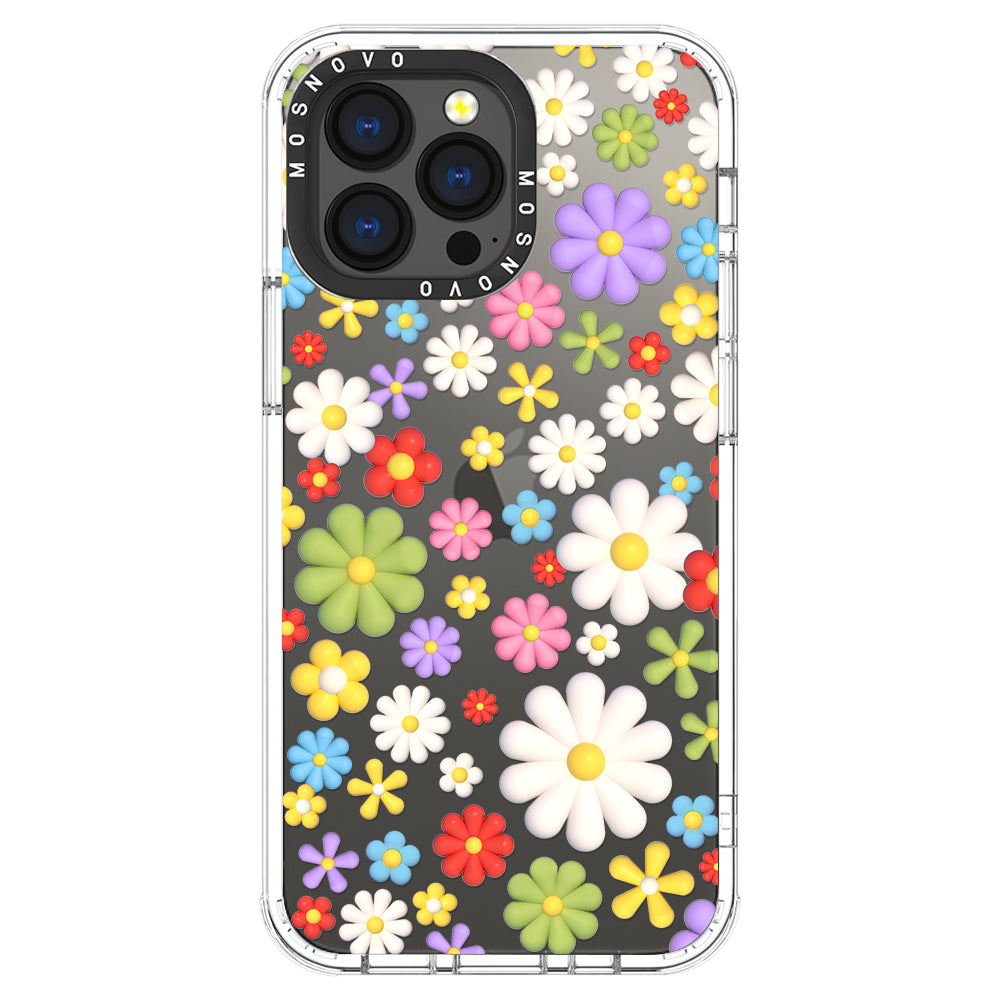 3D Flowers Phone Case - iPhone 13 Pro Case - MOSNOVO