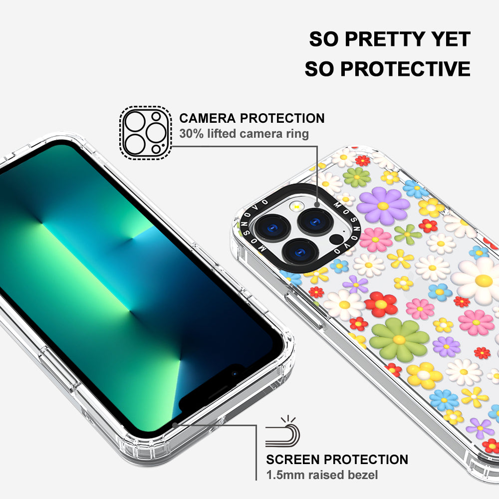 3D Flowers Phone Case - iPhone 13 Pro Case - MOSNOVO