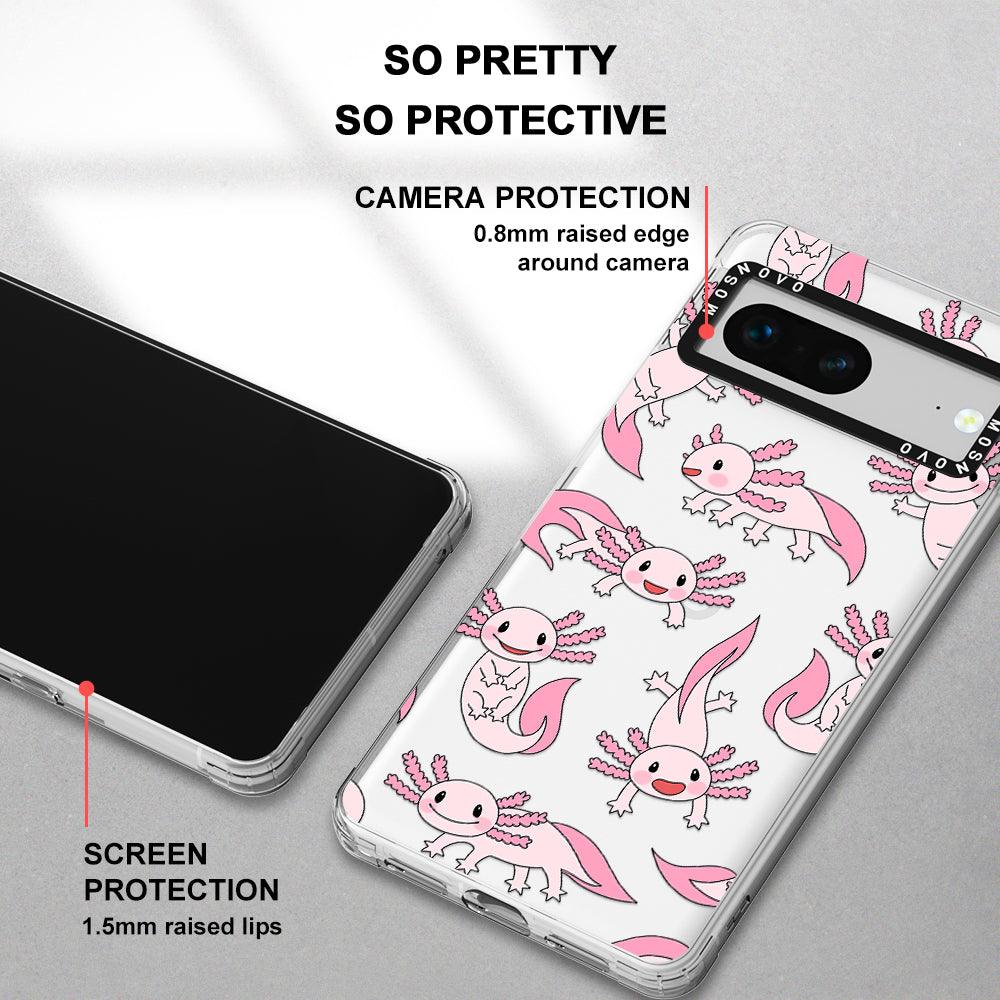 Pink Axolotl Phone Case - Google Pixel 7 Case