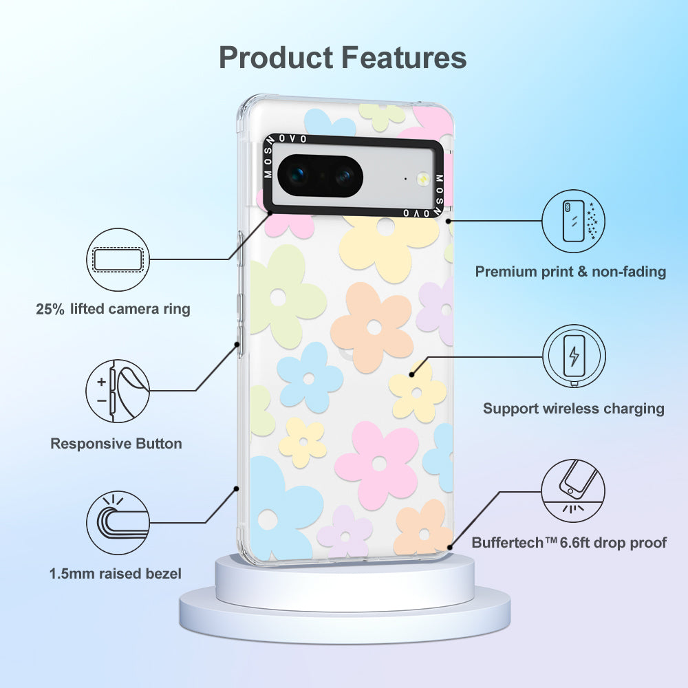 Pastel Flower Phone Case - Google Pixel 7 Case