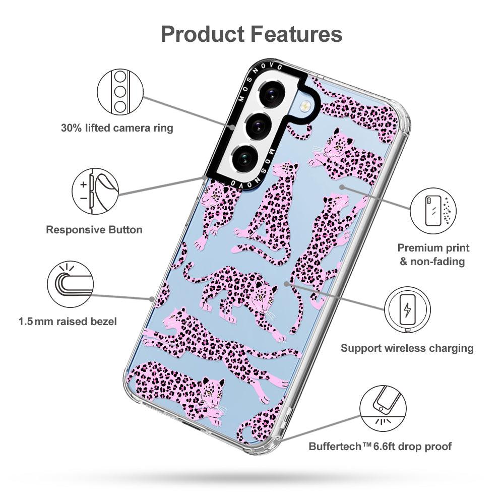 Pink Leopard Phone Case - Samsung Galaxy S22 Case