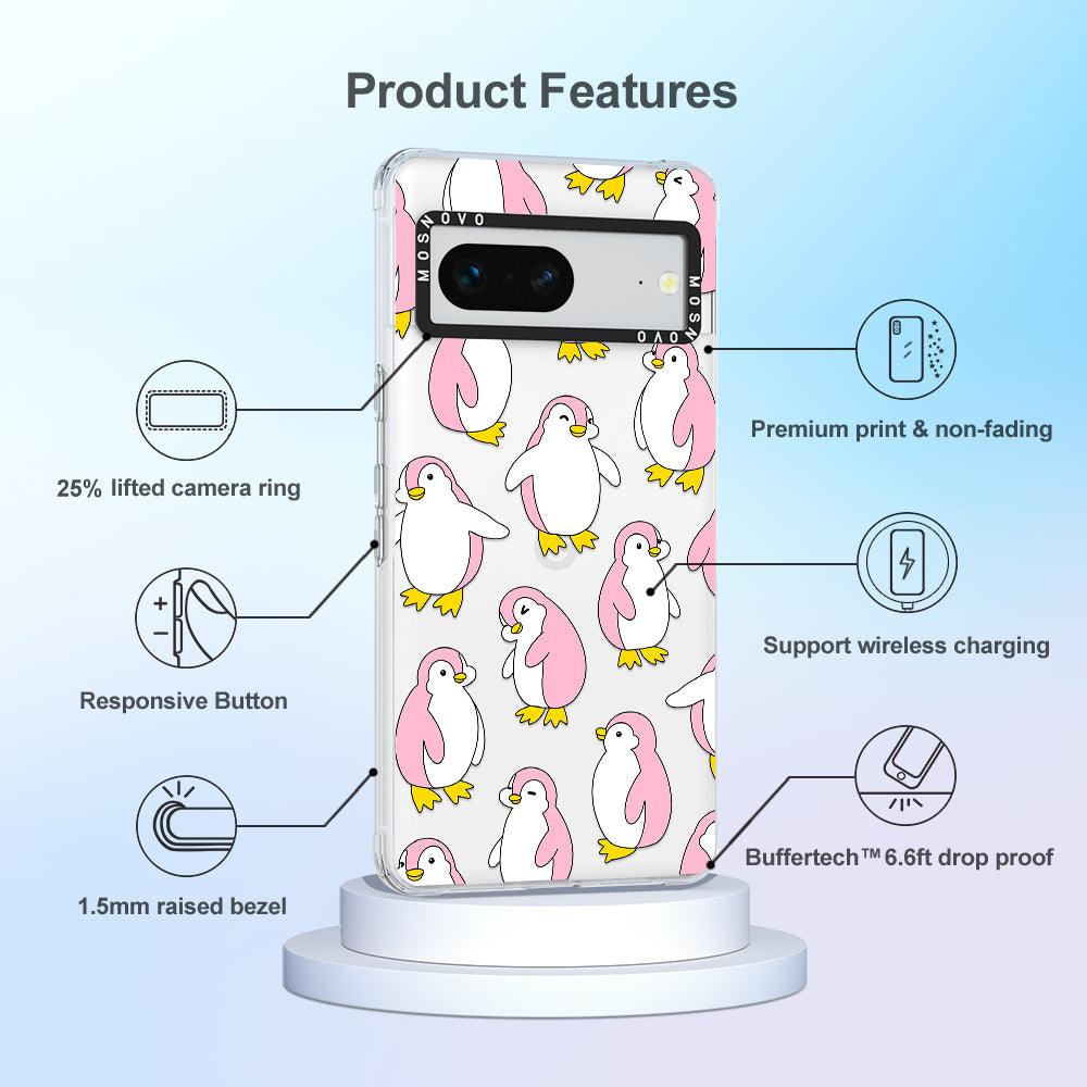 Pink Penguins Phone Case - Google Pixel 7 Case