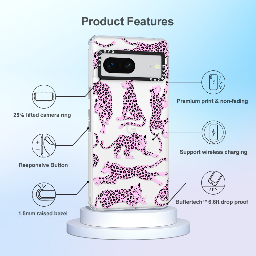 Pink Leopard Phone Case - Google Pixel 7 Case