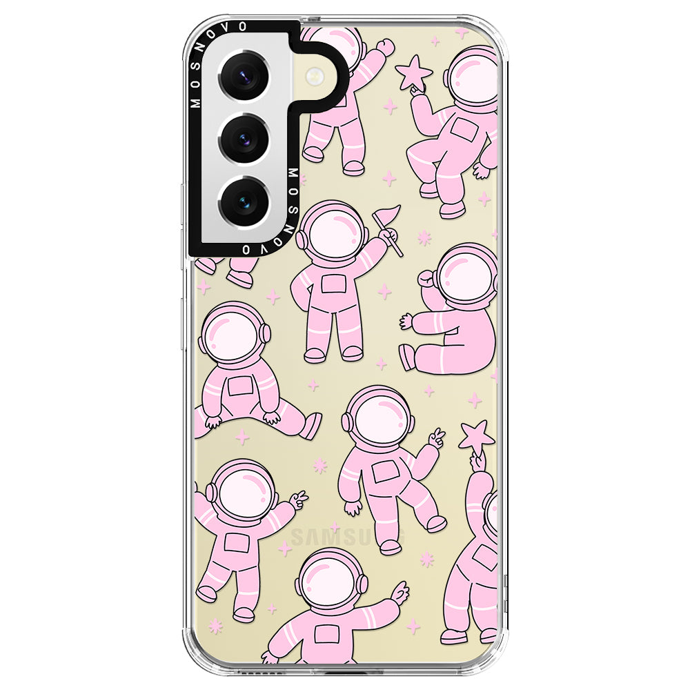 Pink Astronaut Phone Case - Samsung Galaxy S22 Case