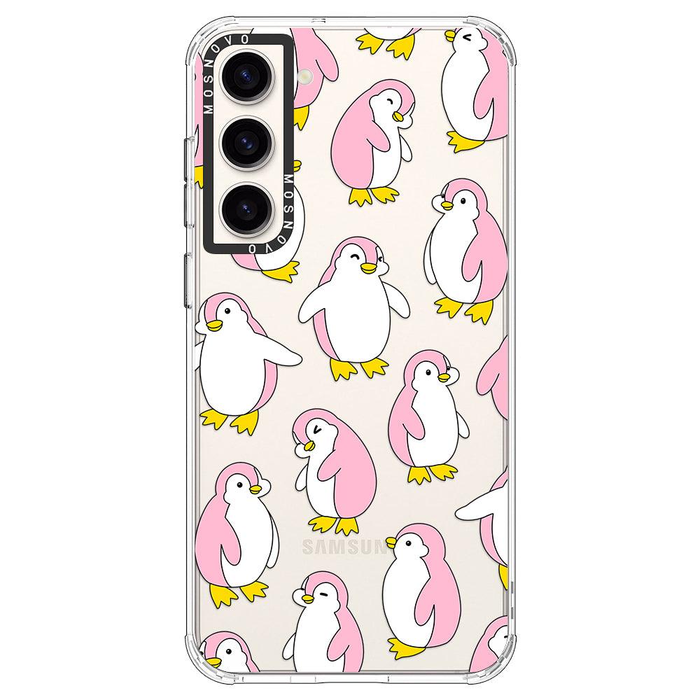 Pink Penguins Phone Case - Samsung Galaxy S23 Case