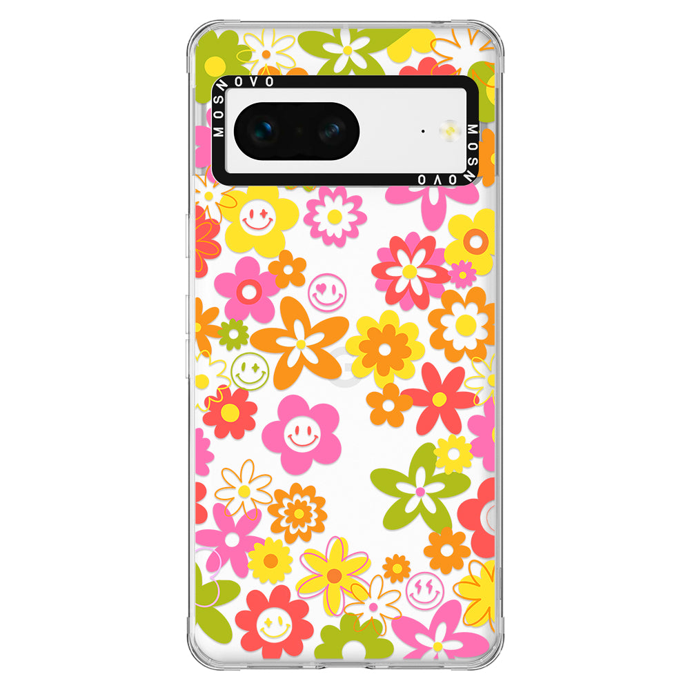 70's Groovy Floral Phone Case - Google Pixel 7 Case