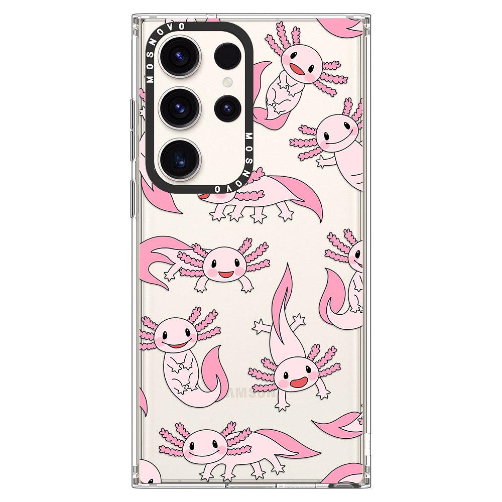 Pink Axolotl Phone Case - Samsung Galaxy S23 Ultra Case