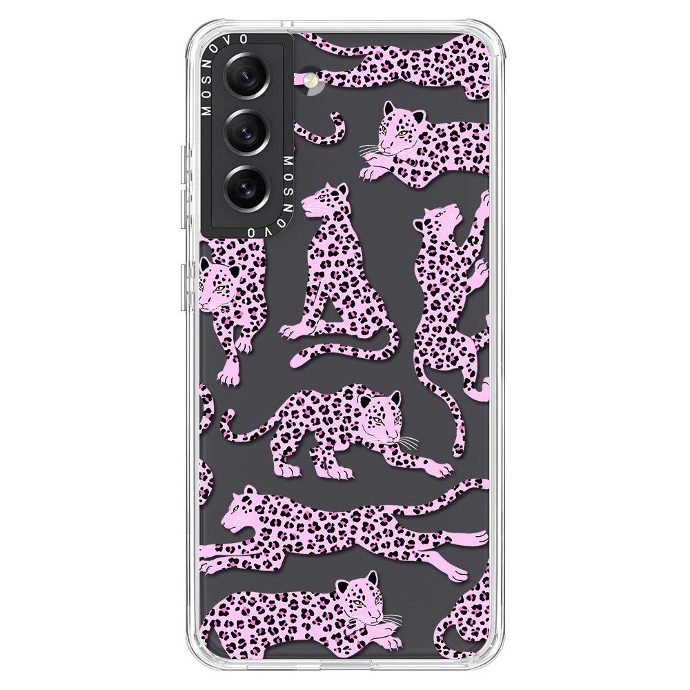 Pink Leopard Phone Case - Samsung Galaxy S21 FE Case