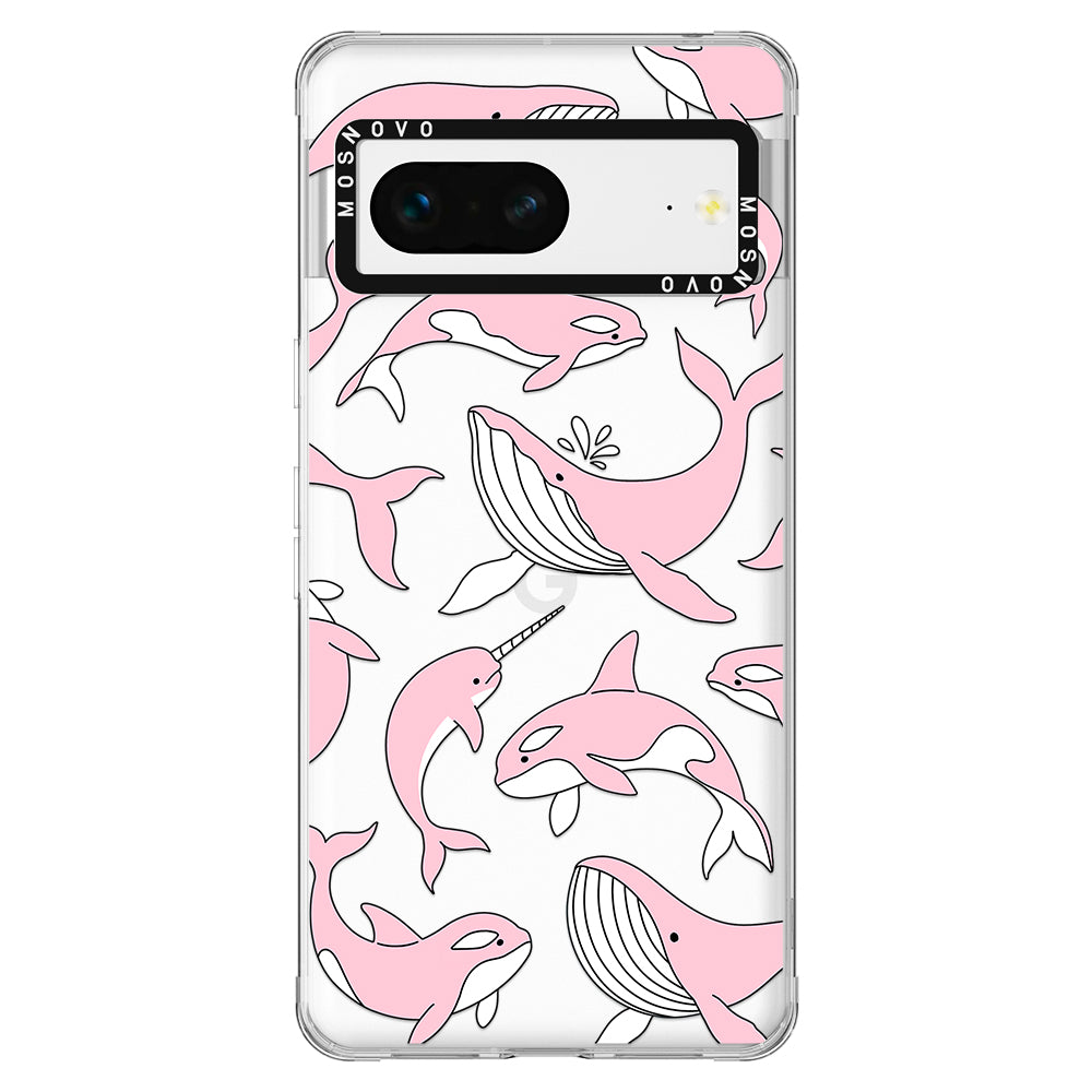 Pink Whales Phone Case - Google Pixel 7 Case