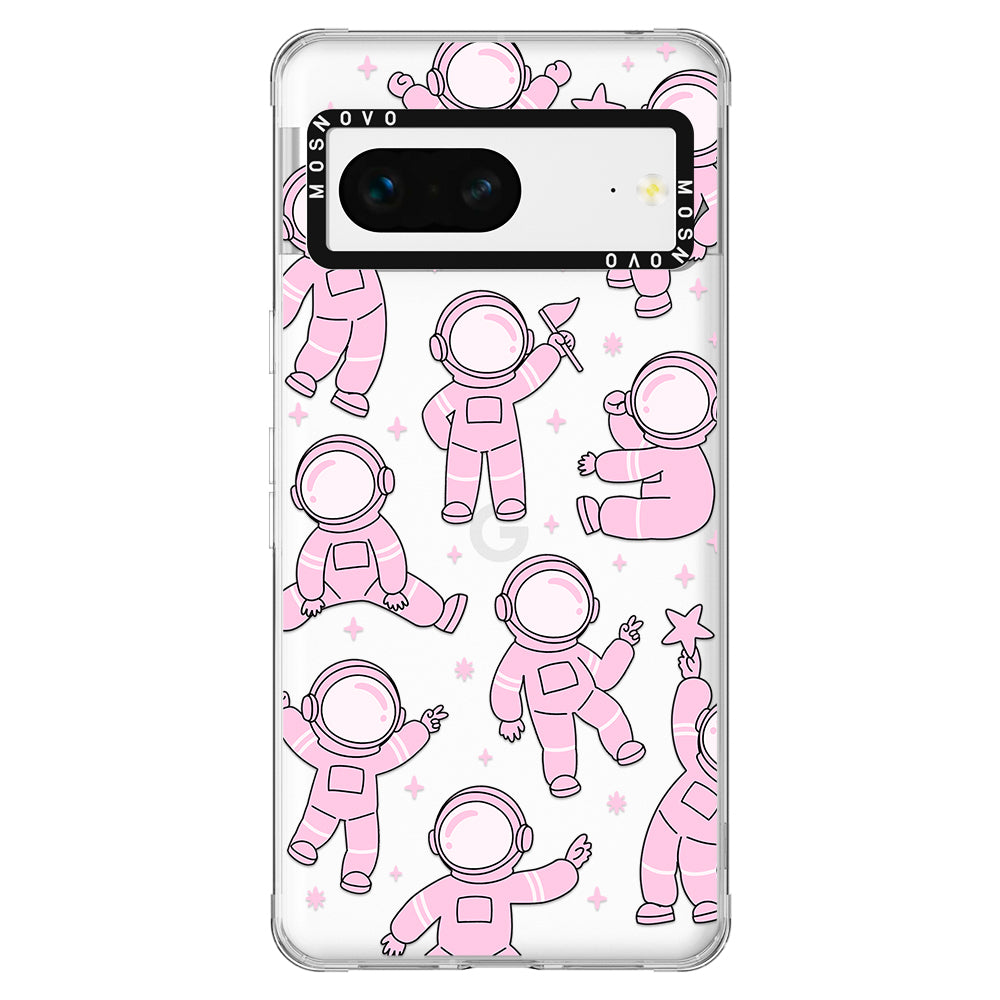 Pink Astronaut Phone Case - Google Pixel 7 Case