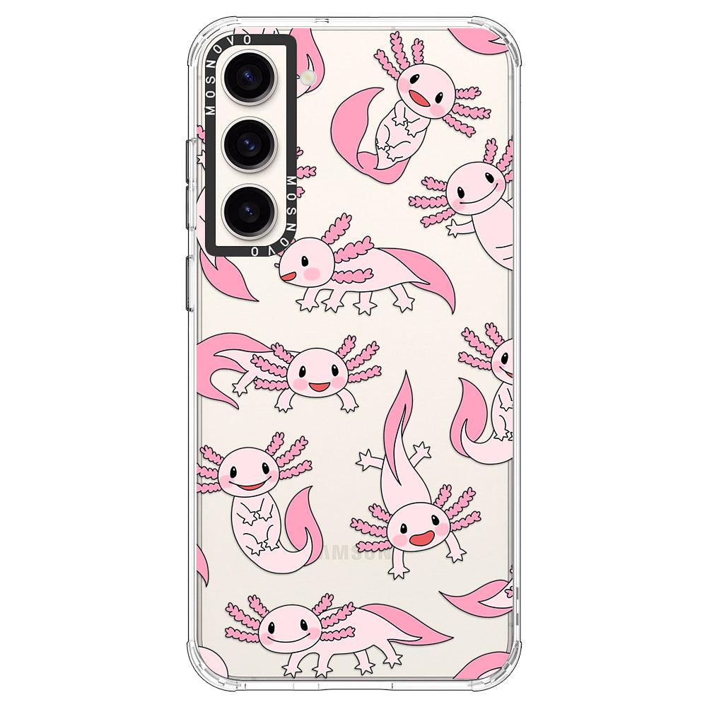 Pink Axolotl Phone Case - Samsung Galaxy S23 Case