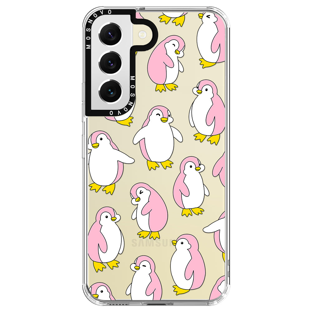 Pink Penguins Phone Case - Samsung Galaxy S22 Case