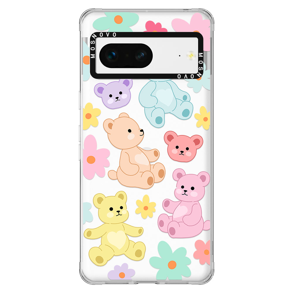 Cute Teddy Bear Phone Case - Google Pixel 7 Case