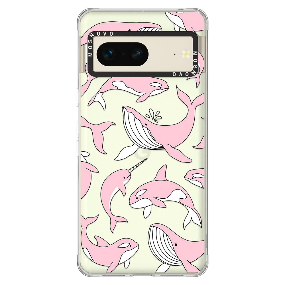 Pink Whales Phone Case - Google Pixel 7 Case