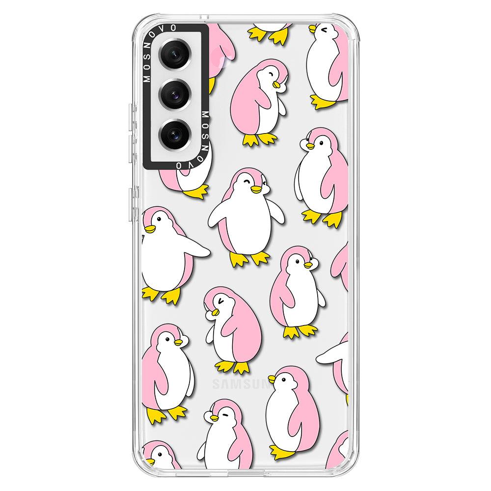 Pink Penguins Phone Case - Samsung Galaxy S21 FE Case