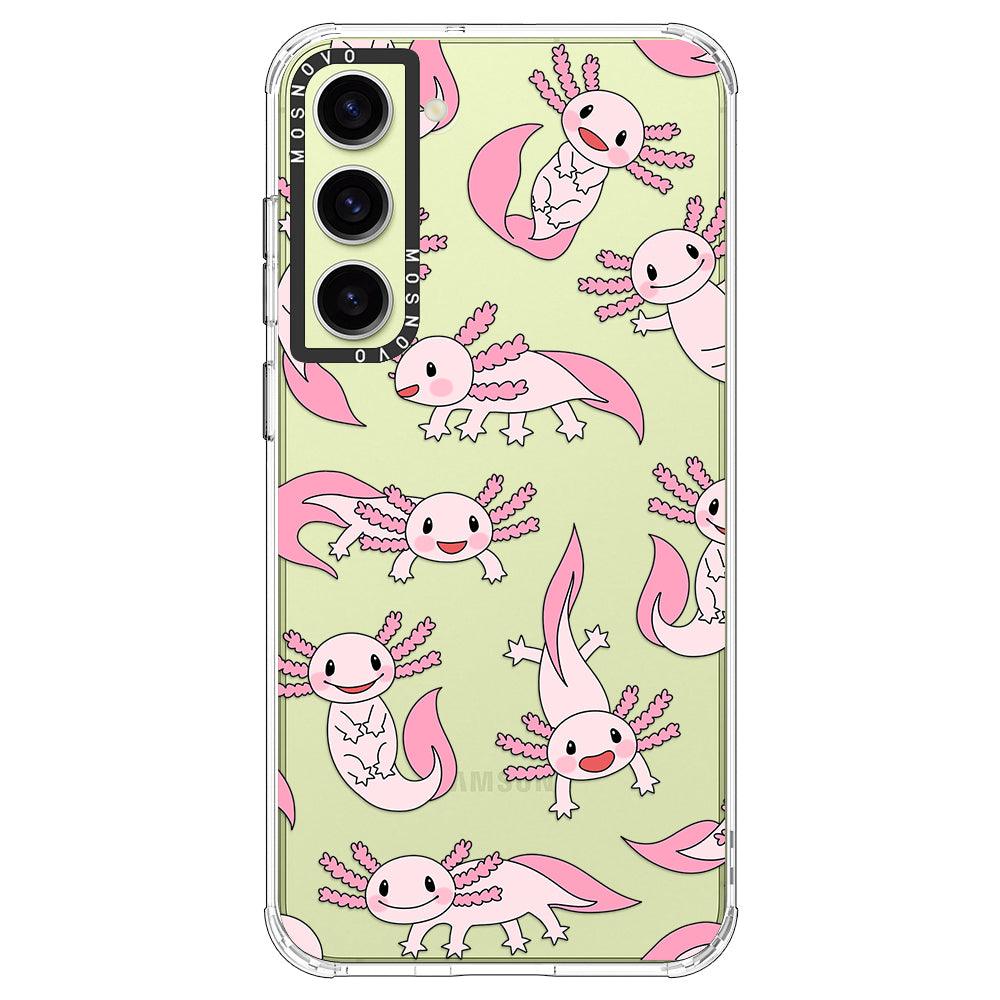 Pink Axolotl Phone Case - Samsung Galaxy S23 Plus Case