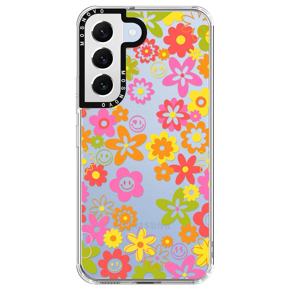 70's Groovy Floral Phone Case - Samsung Galaxy S22 Case