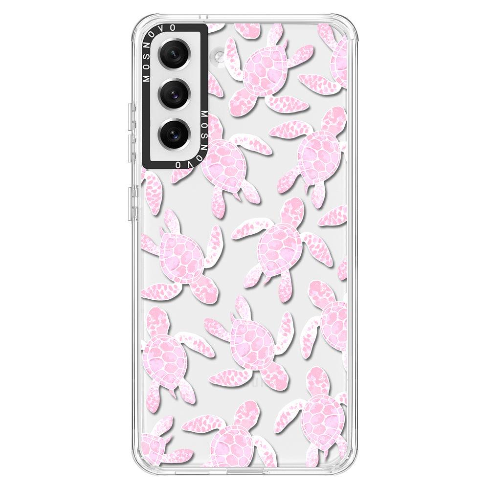 Pink Turtle Phone Case - Samsung Galaxy S21 FE Case