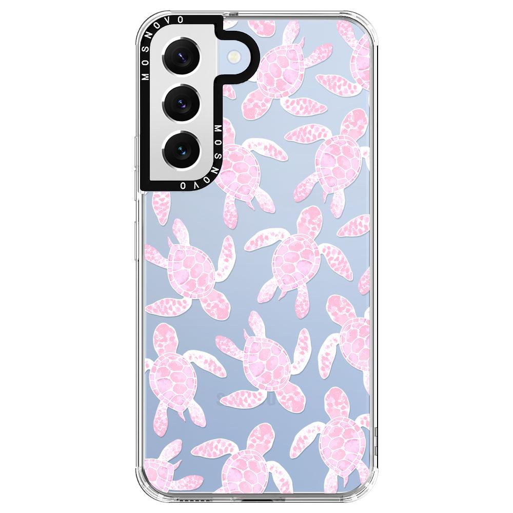 Pink Turtle Phone Case - Samsung Galaxy S22 Case