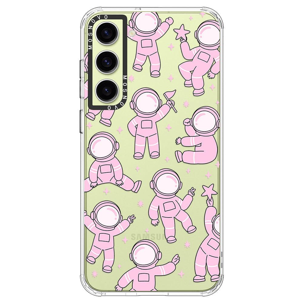 Pink Astronaut Phone Case - Samsung Galaxy S23 Case