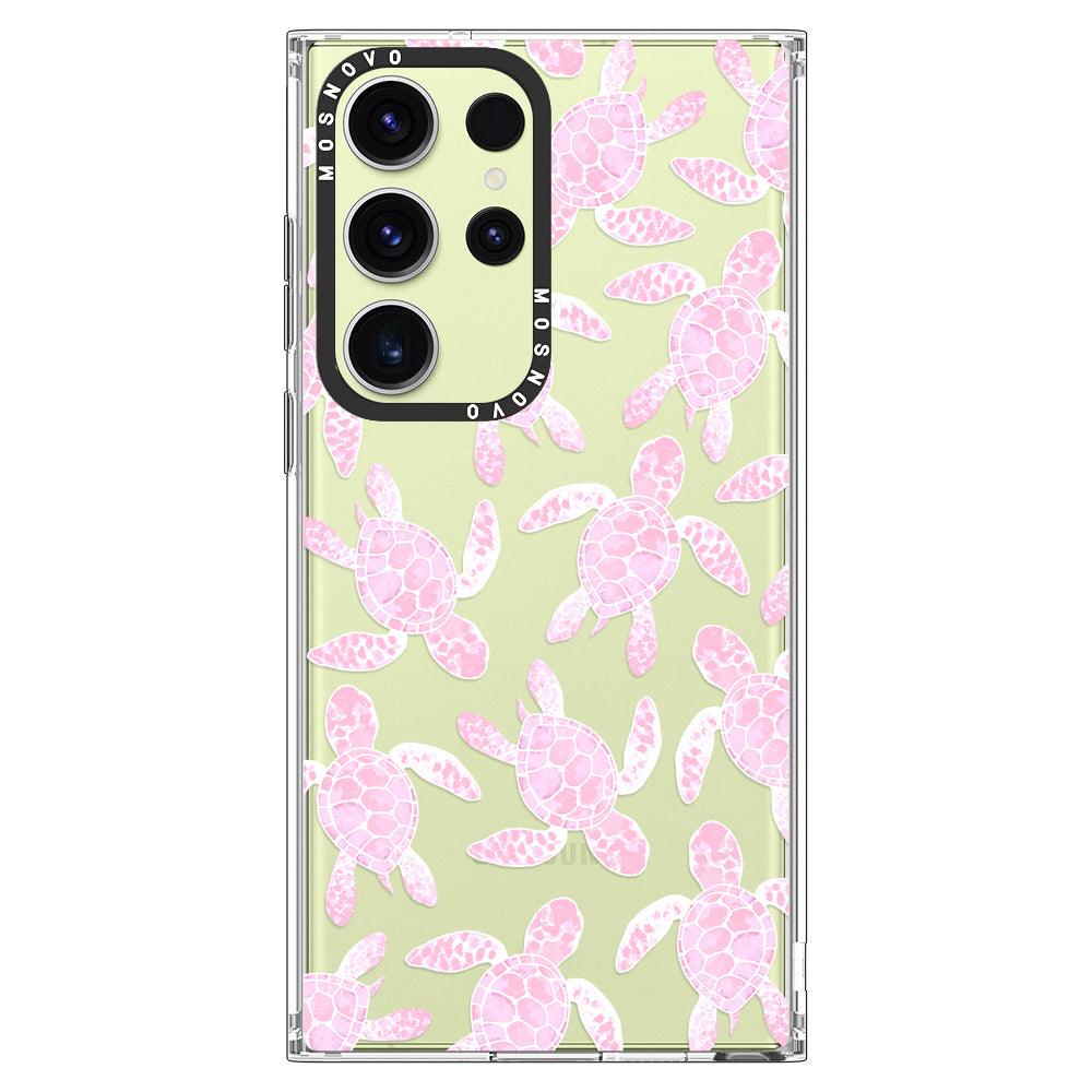 Pink Turtle Phone Case - Samsung Galaxy S23 Ultra Case