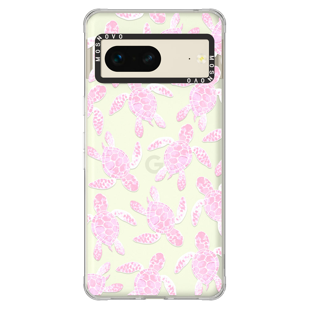 Pink Turtle Phone Case - Google Pixel 7 Case