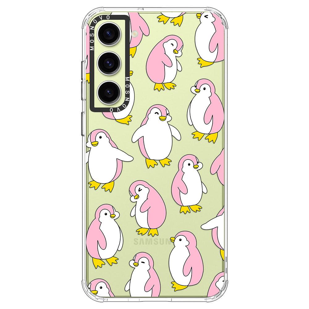 Pink Penguins Phone Case - Samsung Galaxy S23 Case