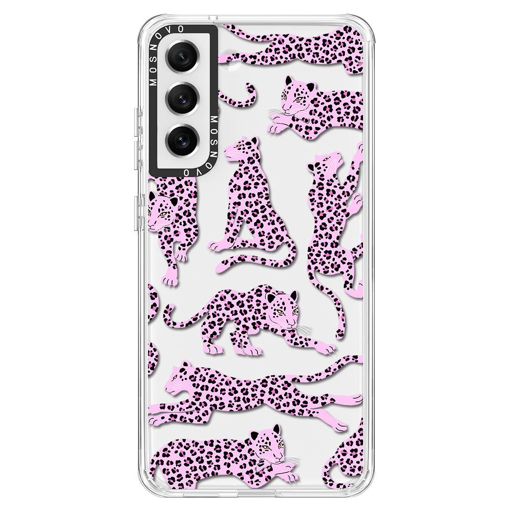 Pink Leopard Phone Case - Samsung Galaxy S21 FE Case