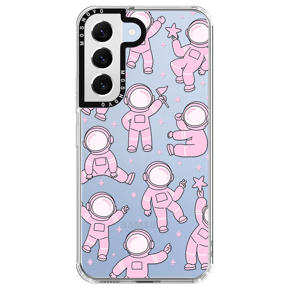 Pink Astronaut Phone Case - Samsung Galaxy S22 Case