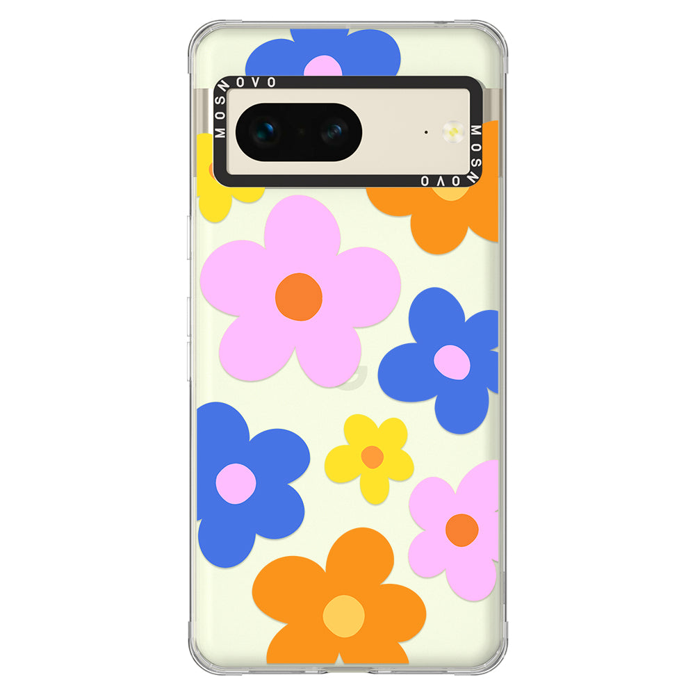 60's Groovy Flower Phone Case - Google Pixel 7 Case