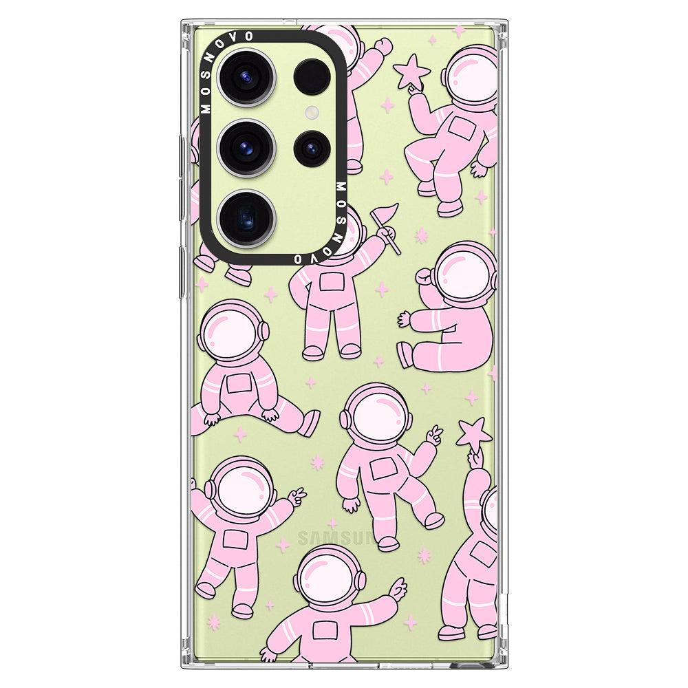 Pink Astronaut Phone Case - Samsung Galaxy S23 Ultra Case