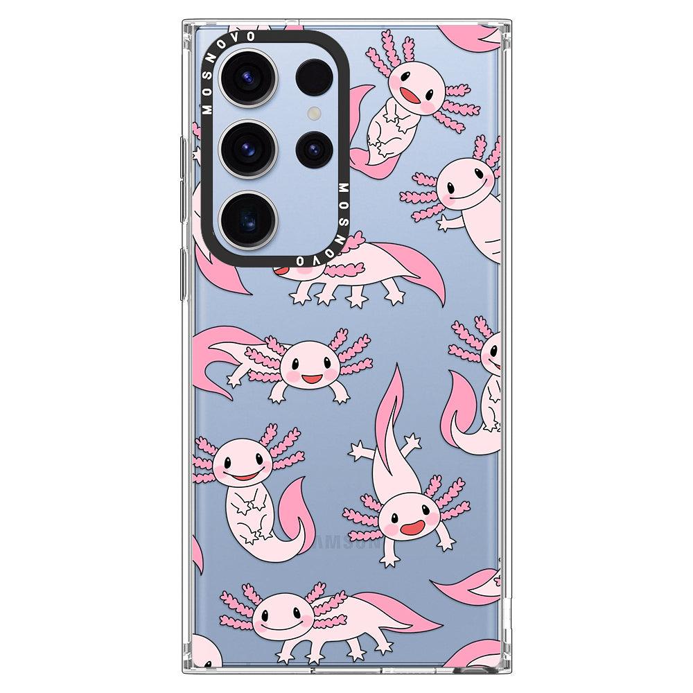 Pink Axolotl Phone Case - Samsung Galaxy S23 Ultra Case