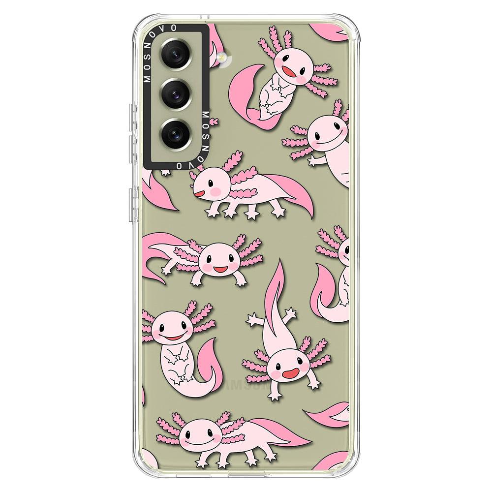 Pink Axolotl Phone Case - Samsung Galaxy S21 FE Case