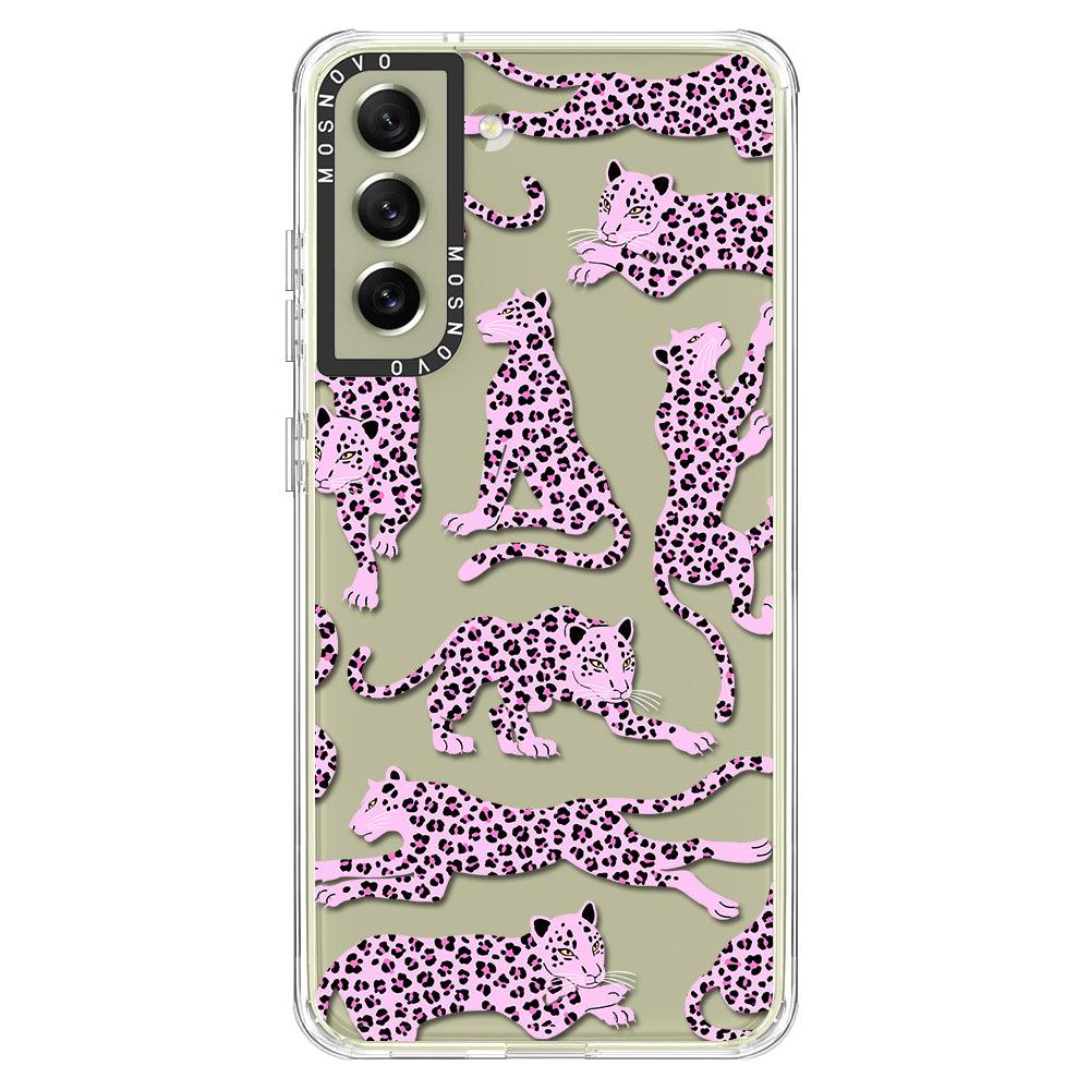 Pink Leopard Phone Case - Samsung Galaxy S21 FE Case