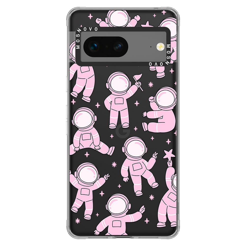 Pink Astronaut Phone Case - Google Pixel 7 Case