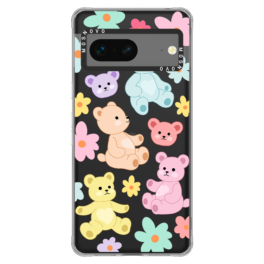 Cute Teddy Bear Phone Case - Google Pixel 7 Case